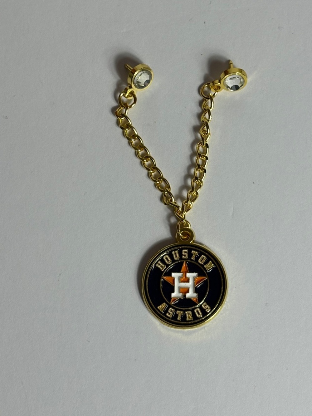 Houston Astros Hat Chain Pin Pins Gold Hatpin